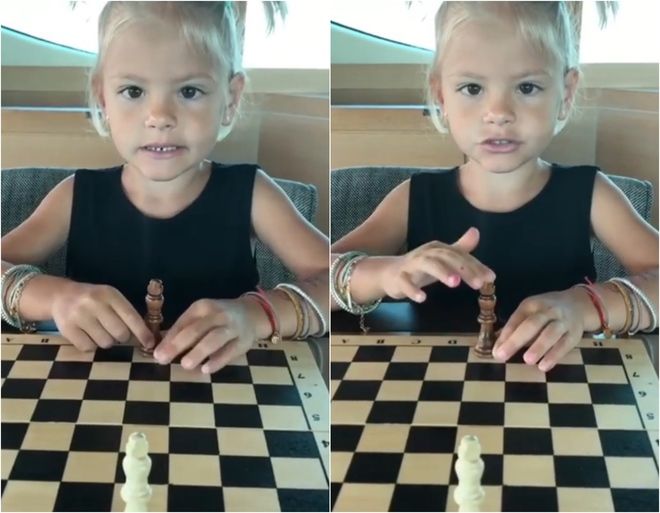 Мастер-класс по шахматам: дочь Тимати объяснила правила игры