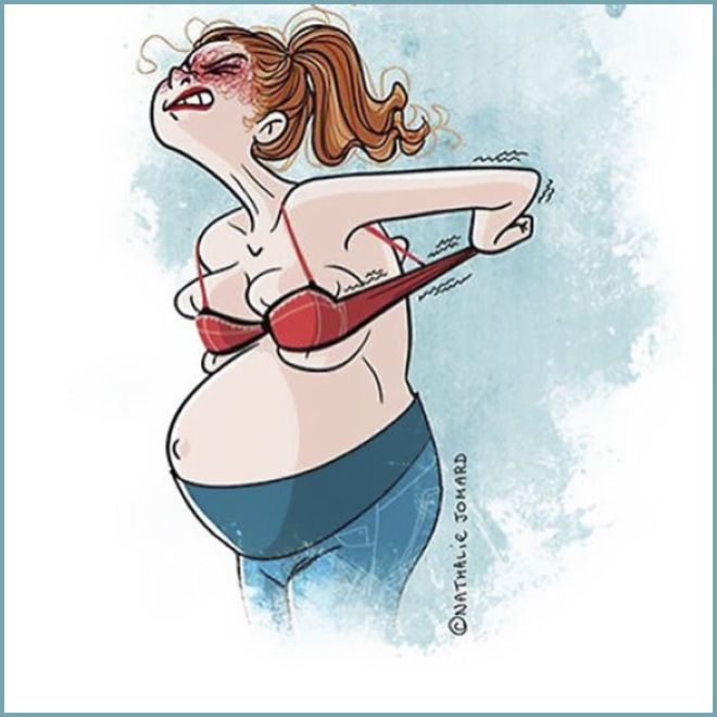 Иллюстрации Натали Джомард о материнстве