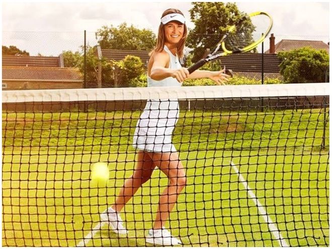 Пиппа Миддлтон играет теннис во время беременности