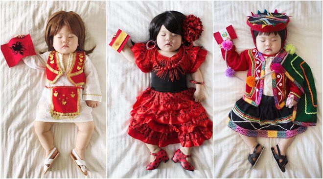 Мама создала удивительный фотопроект со своей спящей дочкой
