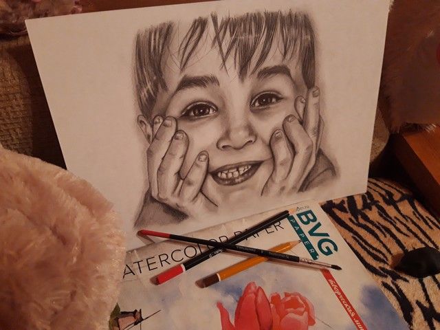 Еще один портрет уезжает в новый дом 🤗🎨 Еще один портрет уезжает в новый дом 🤗🎨